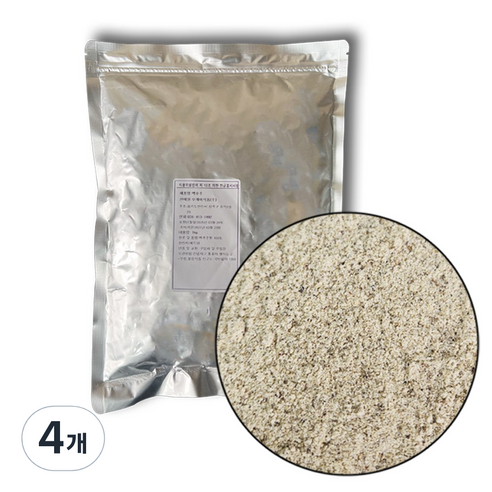 백후추 대용량 화이트페퍼, 4개, 1kg