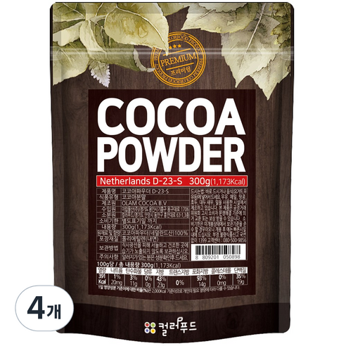 colorfood 코코아 파우더, 1개입, 4개