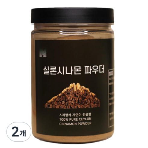 [네이스팜] 실론 시나몬 파우더 200 (스리랑카 시나몬가루 계피가루), 2개, 200g