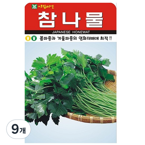 참나물 씨앗 씨 종자, 9개