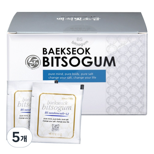 백석 빛소금, 150g, 5개