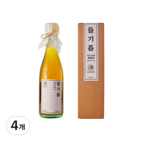 강동상회 들기름(국산), 4개, 300ml