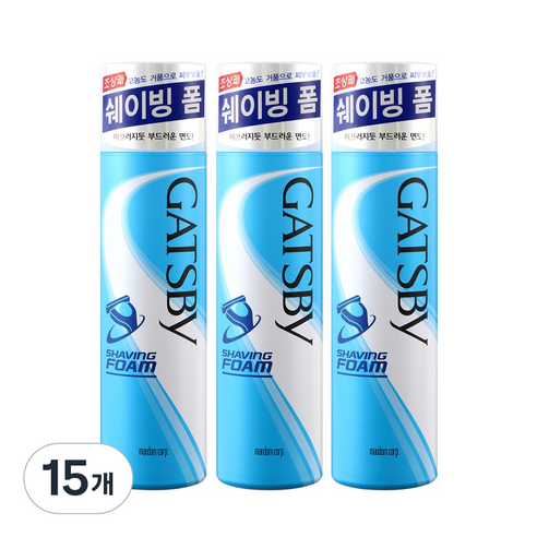 갸스비 쉐이빙 폼, 190g, 15개
