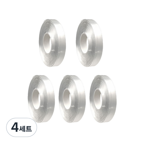 SGS인증 초강력 실리콘 나노 양면테이프 아크릴 폼 방수 겔 15mm3m, 4세트