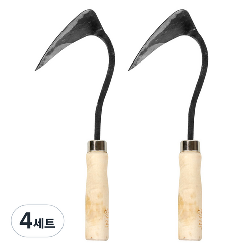 카시안 영주호미 소 (903) KA 원예 조선 만능 텃밭 농기구 분갈이 원예용품, 4세트