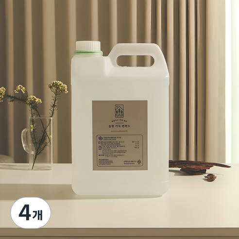 솔향가득 잎편백수 리필형 대용량 천연 피톤치드 원액, 4개, 5L