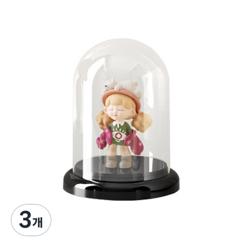 레디박스 전시박스 레고 피규어 모형 소품 핸드메이드 수납함, 3개, 시크릿 블랙