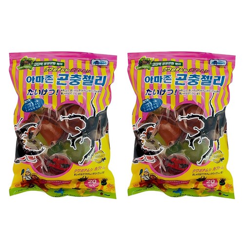 아마존 곤충젤리, 혼합색상, 2개