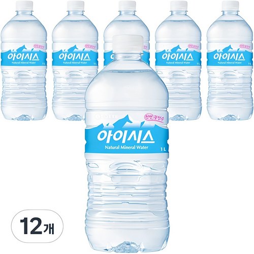 아이시스 생수, 1L, 12개