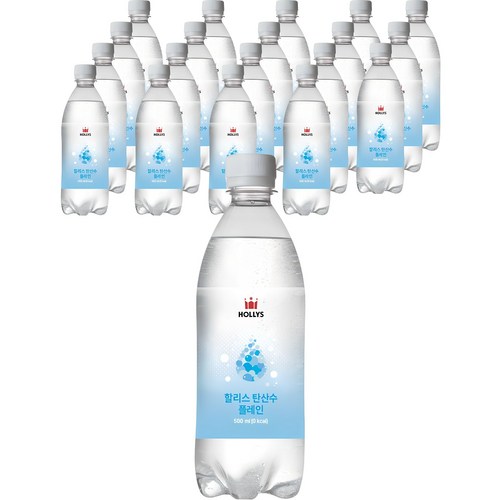 할리스 탄산수 플레인, 500ml, 20개