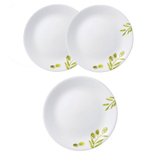 ****** 올리브가든 원형중접시+원형대접시, 혼합색상, 1세트