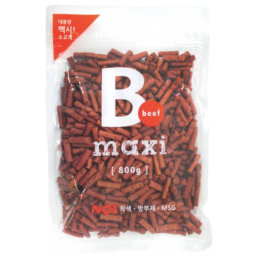홋가이도푸즈 맥시 강아지간식, 비프 져키 맛, 800g, 1개