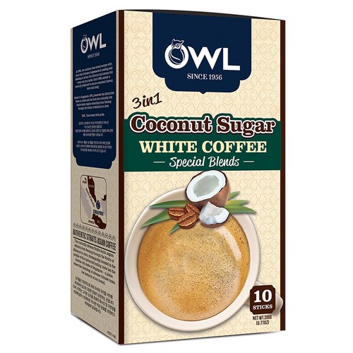 OWL 코코넛 화이트 커피, 10개입, 1개