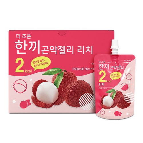 더존건강 더 조은 한끼 곤약젤리 리치, 150ml, 10개