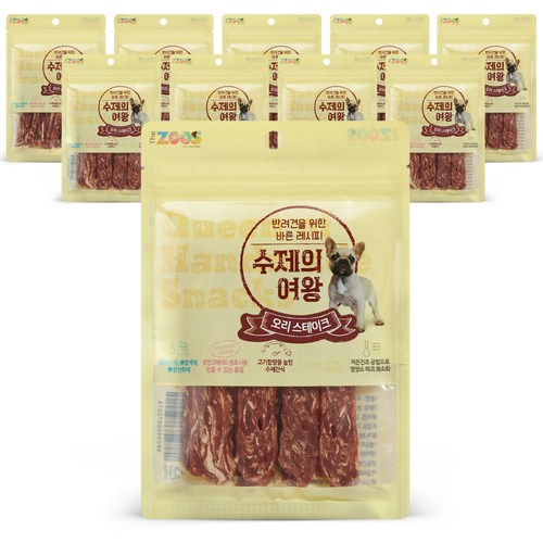 수제의여왕 강아지 간식, 오리스테이크, 70g, 10개