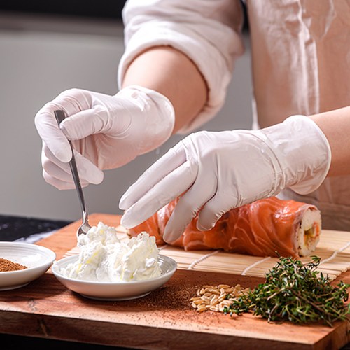 오런 라텍스 위생장갑 S, 밝은 아이보리, 소(S), 1개 3