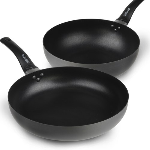 쿡앤쿡 하드앤롱 아노다이징 후라이팬 2종세트, 혼합색상, 프라이팬 30cm + 궁중팬 28cm, 1세트