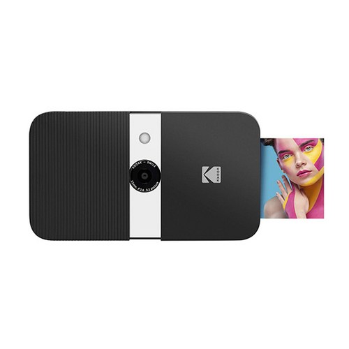 코닥 스마일 디지털 즉석카메라 블랙 + 화이트 RODSMCAM, 1개