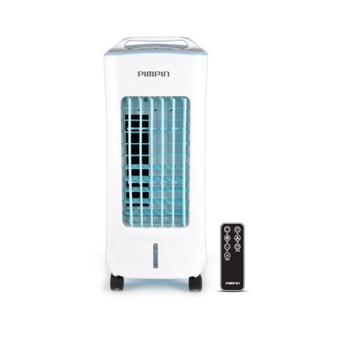 핌핀 파워 에어쿨러 리모컨 이동식 냉풍기, 냉매팩 2p 함께! PA-9122