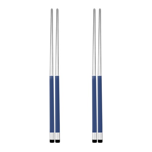 보겐 국산 스퀘어 투톤 샤틴 젓가락, 블루, 젓가락 2개