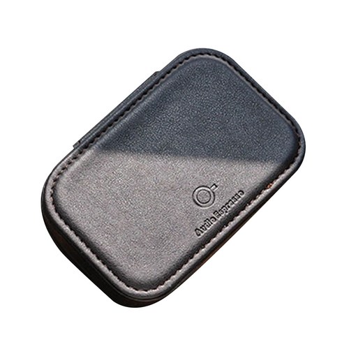 오디오에스프레소 프리미엄 가죽 이어폰 케이스 자메이카 라지, 블랙