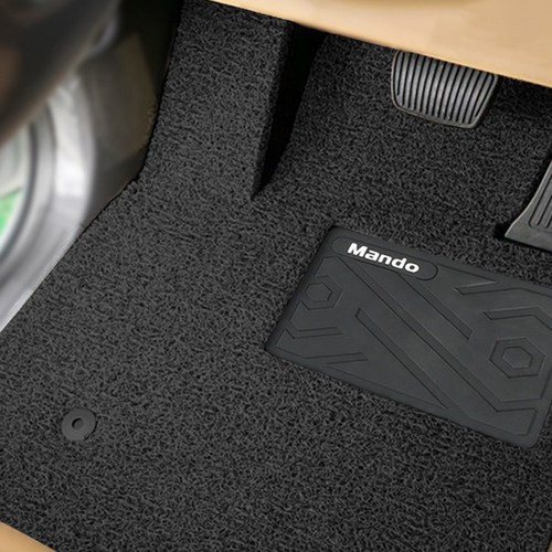 만도 컬러풀 와이드 볼륨쿠션 카매트 확장형 1열 + 2열 + 3열 + 4열 세트, 블랙, 현대 스타리아 US4 9인승 투어러 2021년 4월