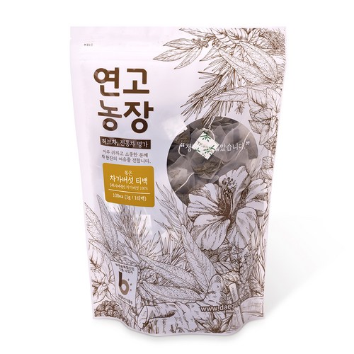 연고농장 볶은 차가버섯차 삼각티백, 1g, 100개