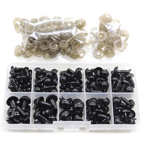 마켓플랜 뜨개질용 나사인형눈 142p 세트, 혼합색상, 1세트