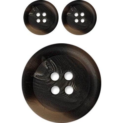 동대문단추왕 고급 무광 코트 가디건 큰 사이즈 단추 40mm, LBR플러스, 3개