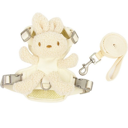 강아지 토끼 어부바 하네스, 아이보리, 1개