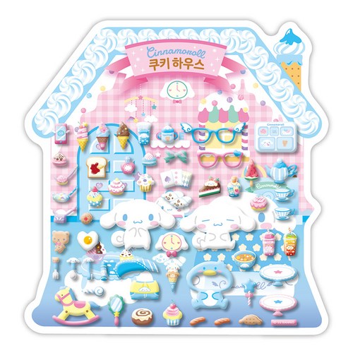 산리오캐릭터즈 케이크 하우스 스티커 시나모롤, 도티도그