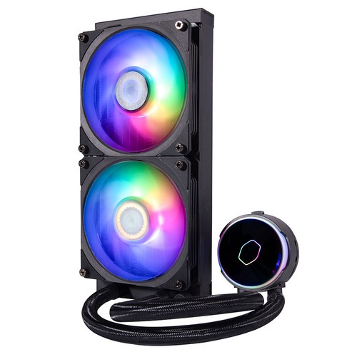 쿨러마스터 MasterLiquid PL240 FLUX CPU쿨러 BLACK MLY-D24M-A23PZ-R1, 1개