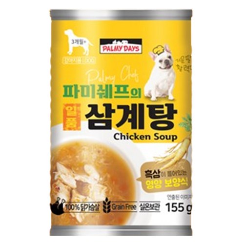 파미데이즈 강아지 일품 삼계탕 주식캔, 활력, 155g, 1개