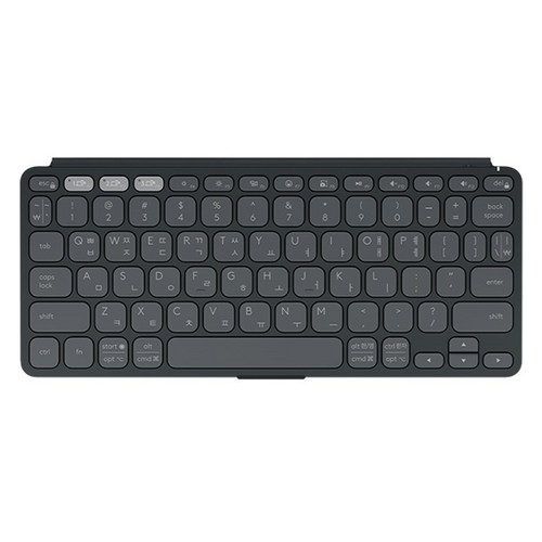 로지텍 울트라 슬림 휴대용 팬터그래프키 키보드, 그래파이트, KEYS-TO-GO 2, 제조사축