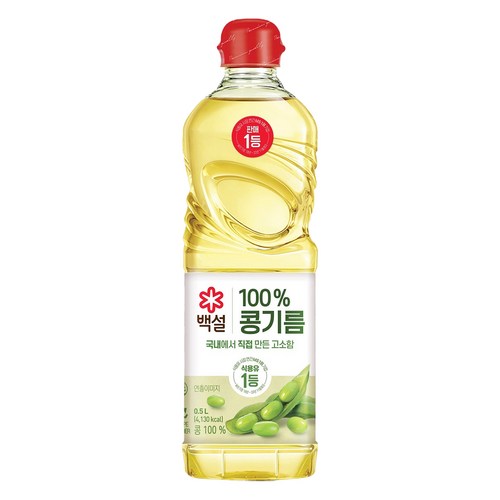 백설 콩기름, 500ml, 1개
