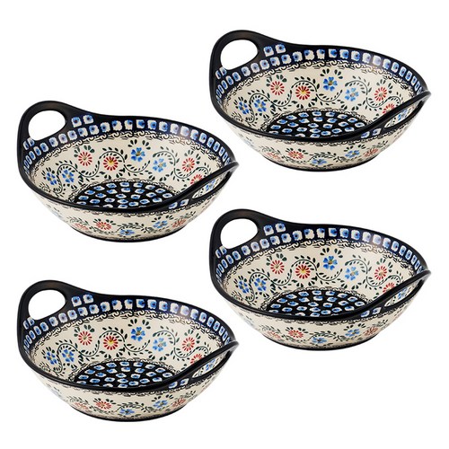 파뷔에 잘리피에 핸들 샐러드볼, 혼합색상, 4개