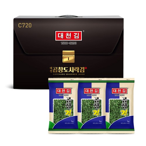 대천김 곱창 도시락김 5g, 20개