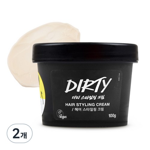 러쉬 더티 헤어 스타일링 크림, 100g, 2개