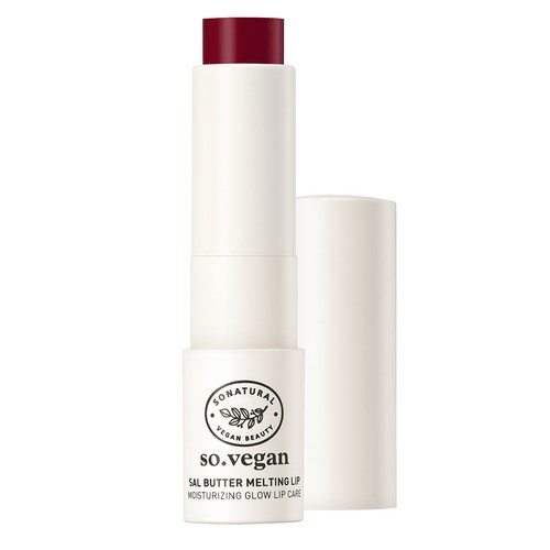 쏘내추럴 쏘 비건 살버터 멜팅 립밤, 03 클리어 베리, 3.8g, 1개