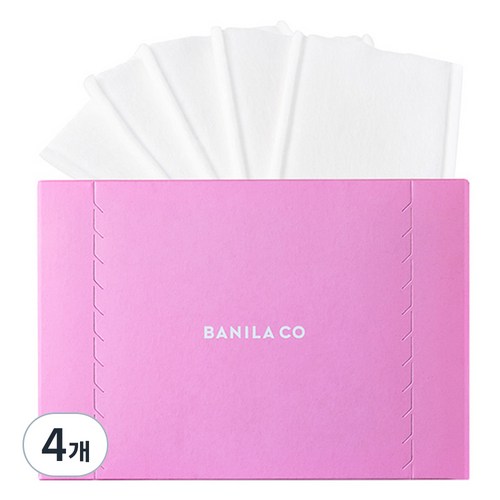바닐라코 멀티 5겹 화장솜, 80매입, 4개