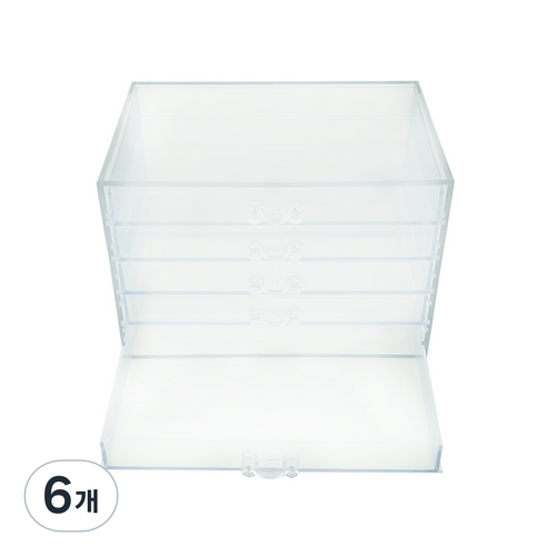 젤 네일 재료 파츠 아크릴 보관함 5단 ME_01_01, 6개