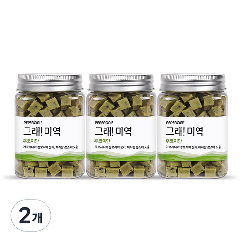 페페로니 그래 미역 가르시니아 캄보지아 강아지 간식, 2개