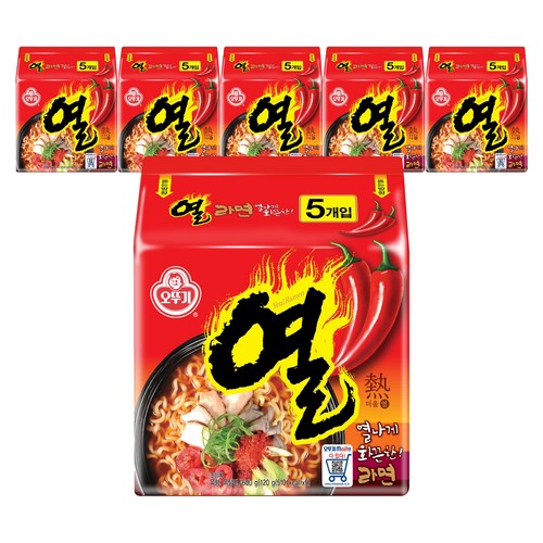 오뚜기 열라면 120g, 30개 - 라면 국물 추천