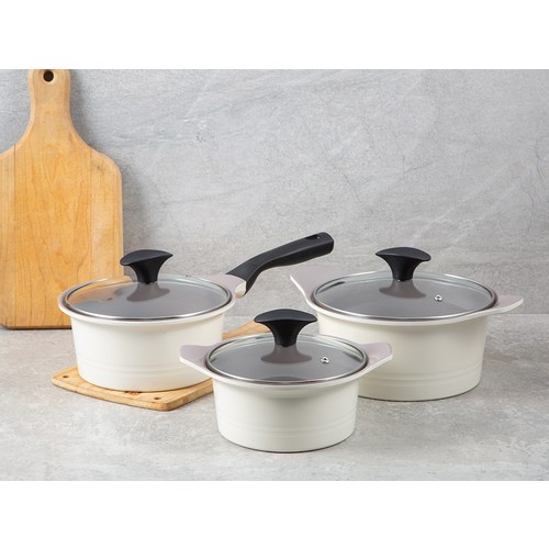 마이어 센테니얼 스테인리스 스틸 인덕션 냄비 3종 세트, 혼합색상, 편수 냄비 16cm + 18cm + 양수냄비 24cm 2