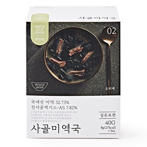 예찬원 사골미역국, 40g, 1개