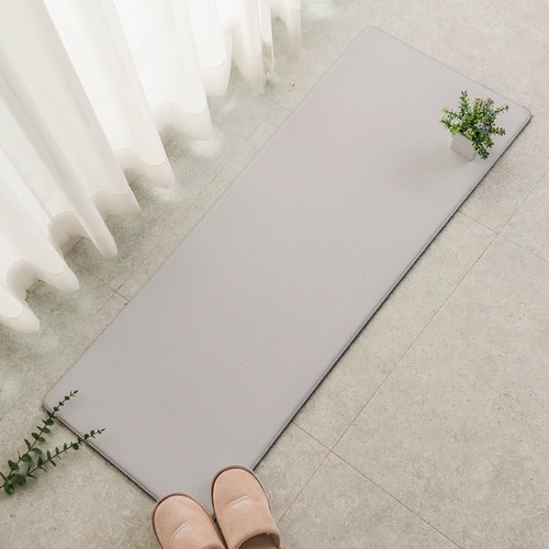 마켓플랜 퓨어 방수 심플 pvc 매트, 다크그레이, M(1190 x 440 mm), 1개