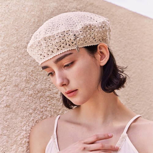 바잘 하트체인 크로셰 베레모