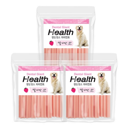 강아지치석제거딸기향