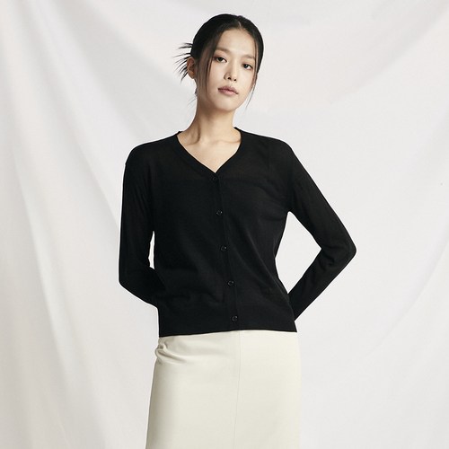 미쏘 여성용 에센셜 브이넥 가디건