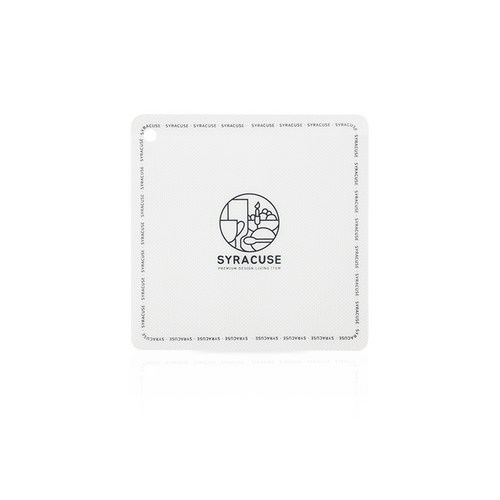 시라쿠스 사각 심벌 인덕션 보호매트 중 26 x 26 cm, 그레이, 1개